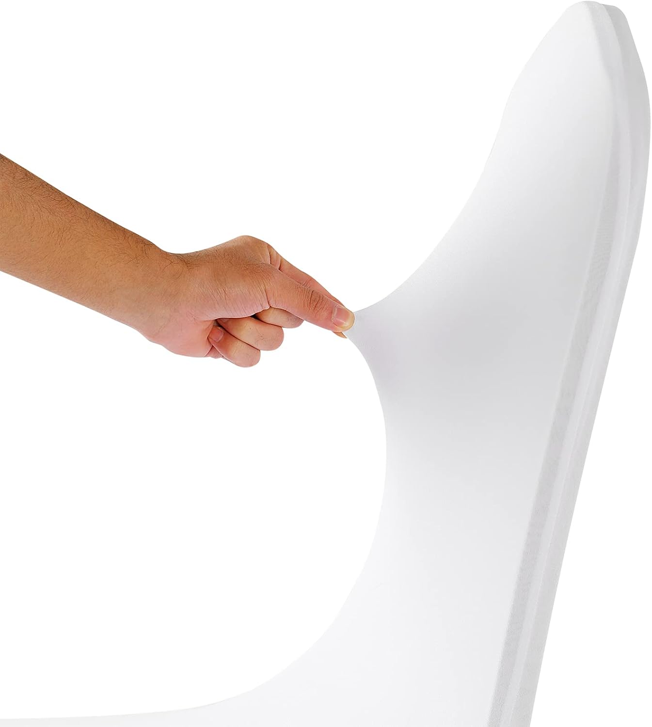 Chair Cover, 12PCS, Durable, Removable, Spandex & Polyester, Solid, White, Furniture Cover for Chair, Great Protection for Living Room, Wedding, Hotel, Restaurant