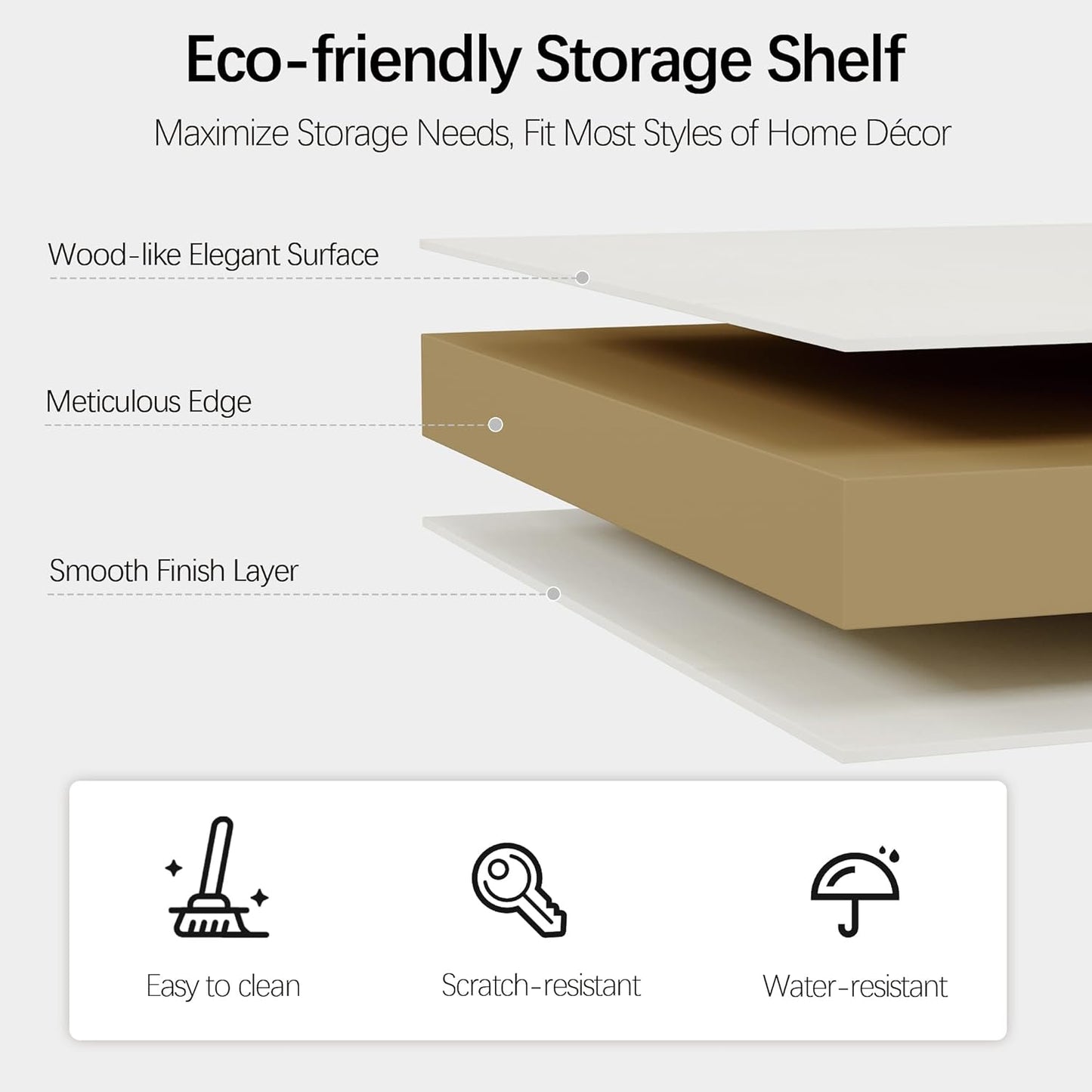 43 in Tall Bookcase, 3-Tier Bookshelf Open Storage, 33 inch Wide Floor Standing Indoor Furniture, Book Cases for Home School Library Office Bedroom Kids, White 3 Tiers