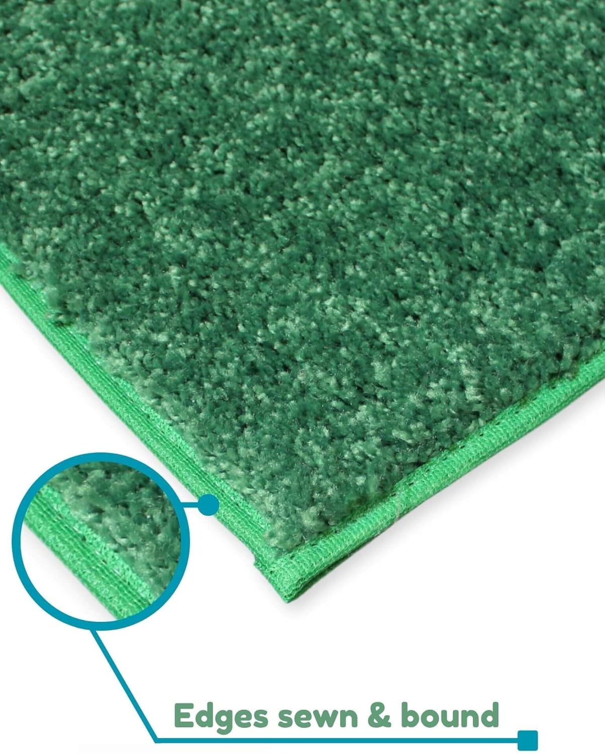 KOECKRITZ Soft and Colorful Kids Classroom Area Rugs (Passes Flammability Pill Test) Many Sizes and Bright Colors to Select from (4' Round, Froggy)