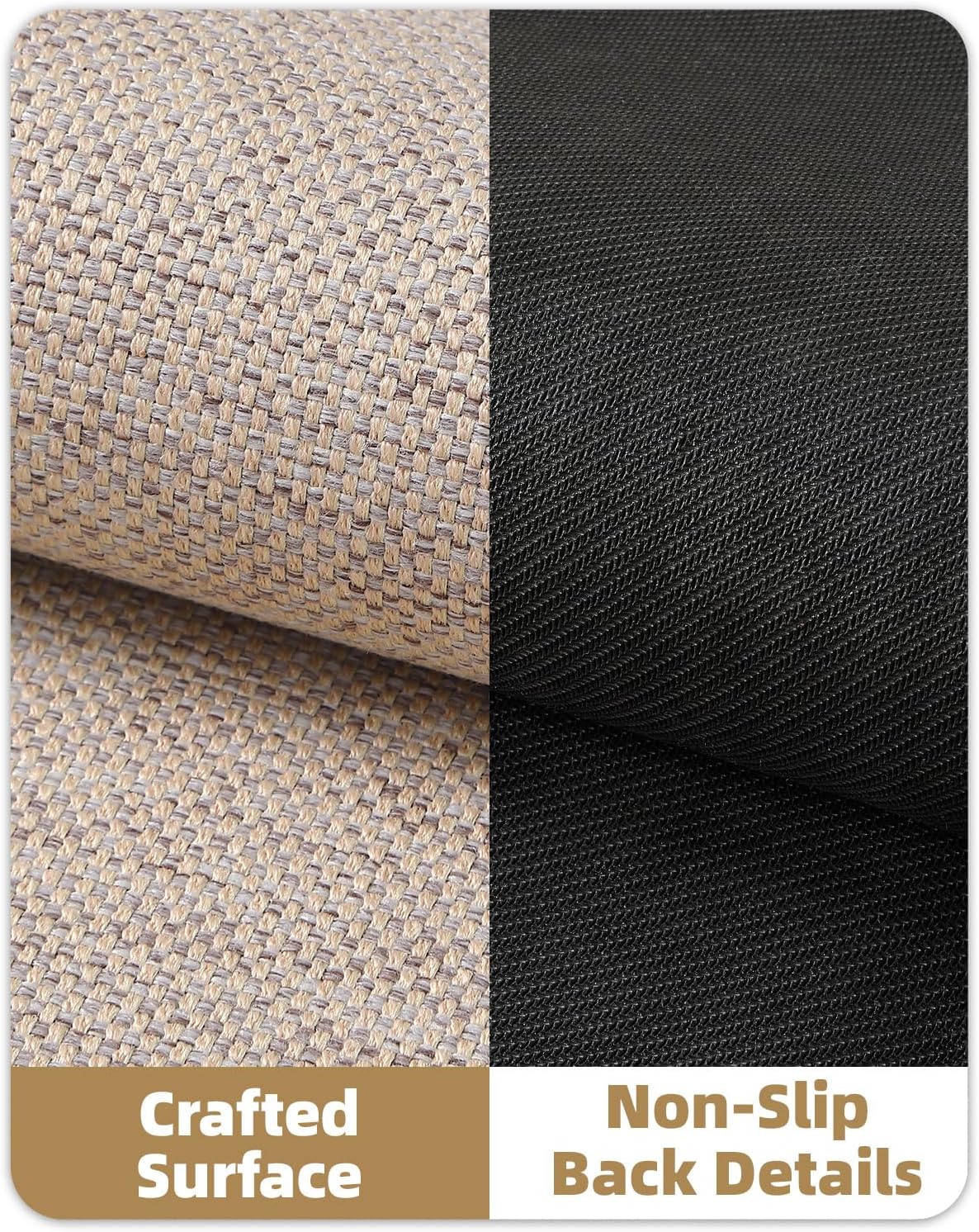 Color&Geometry Front Door Mat Indoor 24"x36", Ultra Non Slip Rubber Backed Dirt Trapper, Low Profile Thin washable, Easy Clean Entry Entryway Rug Door Mat Indoor Entrance, Khaki (Rolled-up NO Creases)
