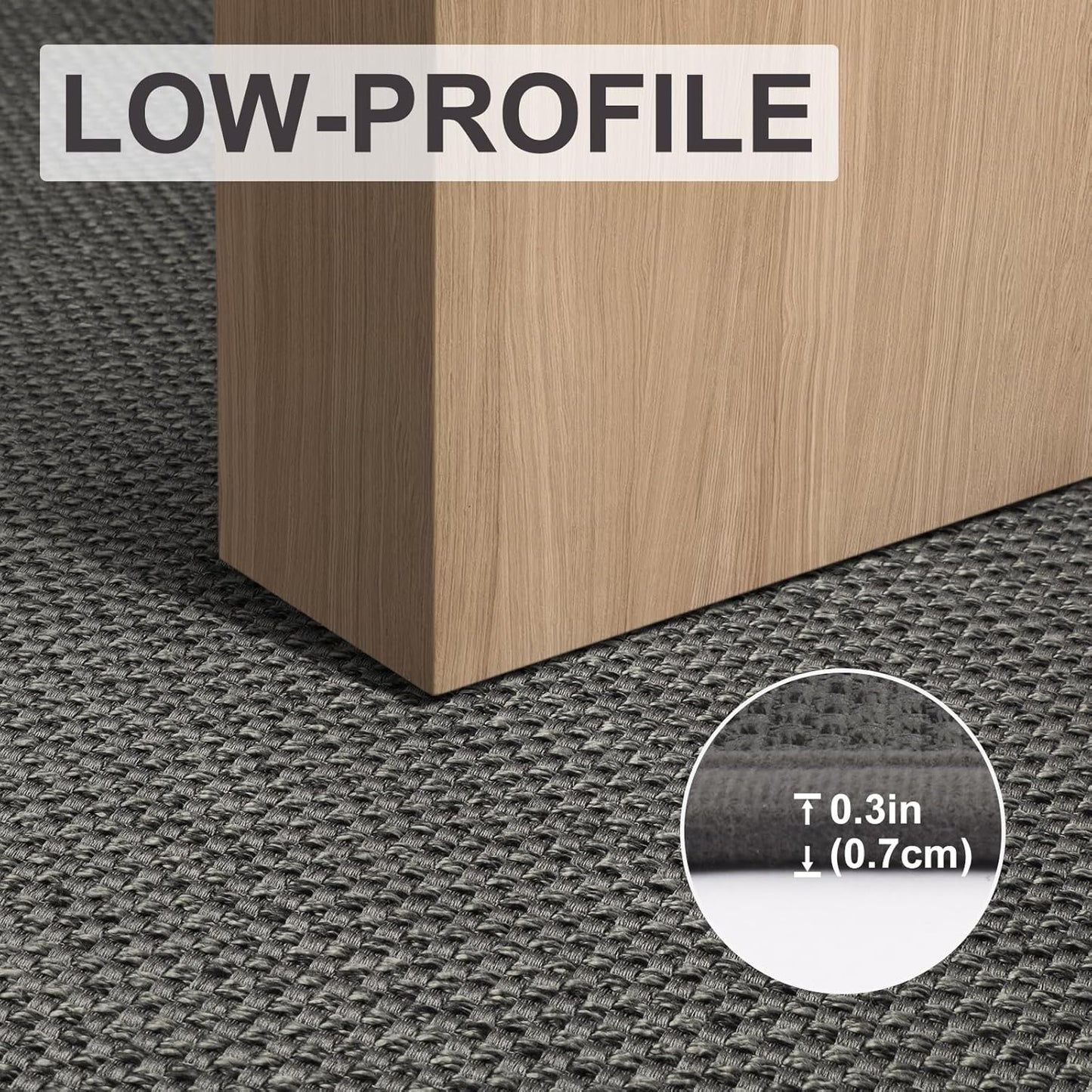 LEKEEPGO Door Mat 24"x47", Door Mat Indoor Entrance, Non Slip Rubber Backing Front Door Mat Washable Absorbent Inside Door Mat Low-Profile Doormat Entryway Mat Resist Dirt Indoor Door Mat, Grey