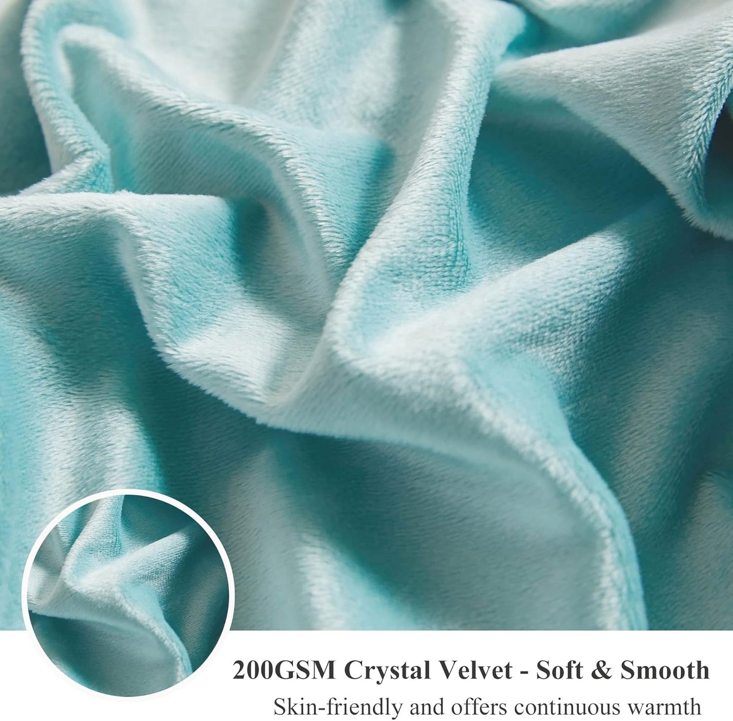XeGe Tie Dye Plush Faux Fur Throw, Teal Soft 50x60 Shaggy Furry Blanket, Turquoise Fluffy Velvet Couch Throw, Comfy Ombre Fuzzy Lap Blanket for Bedroom Living Room Car Tie Dye Teal