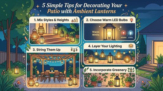 5 Simple Tips for Decorating Your Patio with Ambient Lanterns