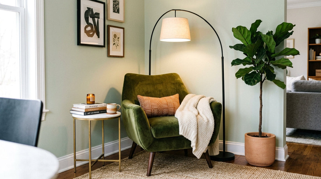 The Secret to Styling an Unused Corner with a Statement Chair