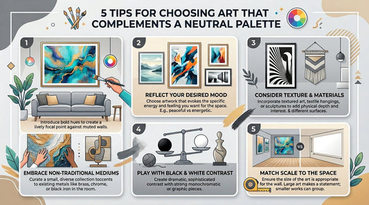 5 Tips for Choosing Art That Complements a Neutral Palette