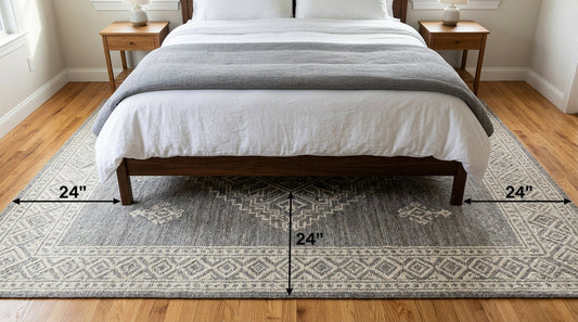 The Best Way to Style a Large Area Rug Under a King Bed