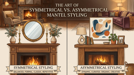The Art of Symmetrical vs. Asymmetrical Mantel Styling