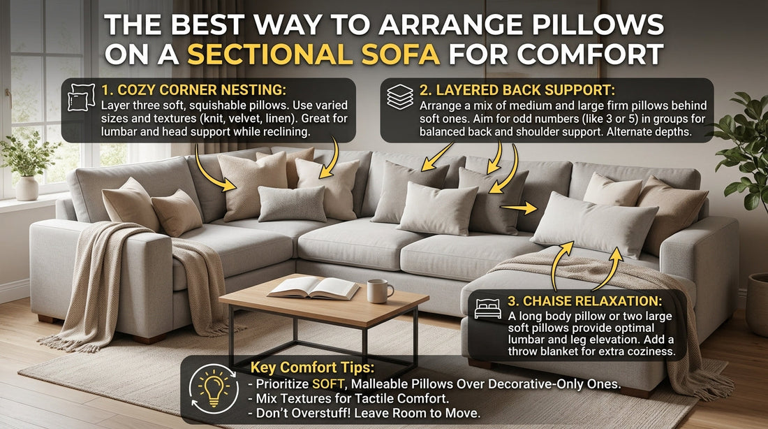 The Best Way to Arrange Pillows on a Sectional Sofa for Comfort