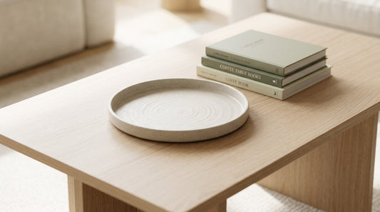 How to Style Your Coffee Table with Seasonal Books and Trays