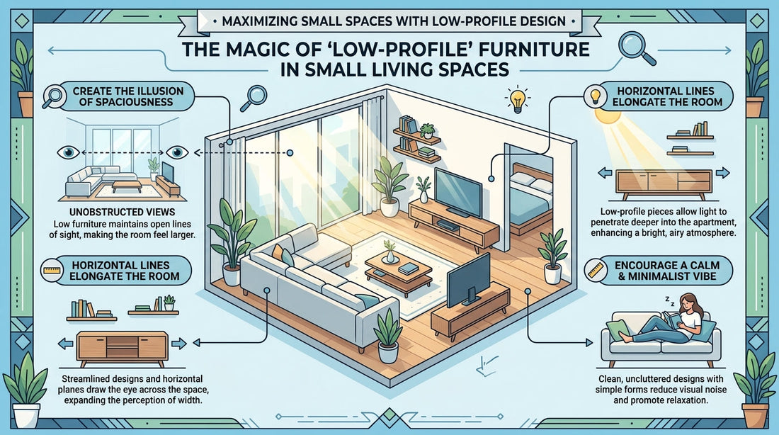 The Magic of "Low-Profile" Furniture in Small Living Spaces