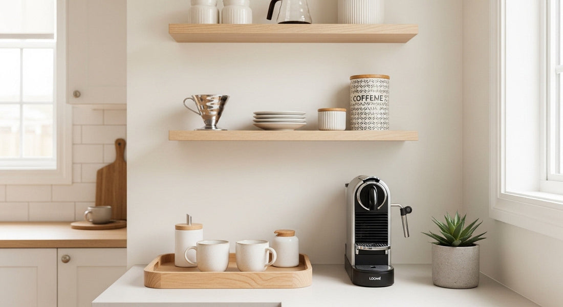 Creating a Minimalist Coffee Bar in a Small Kitchen