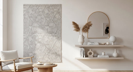 How to Style Large Wall Spaces Without Using Traditional Art