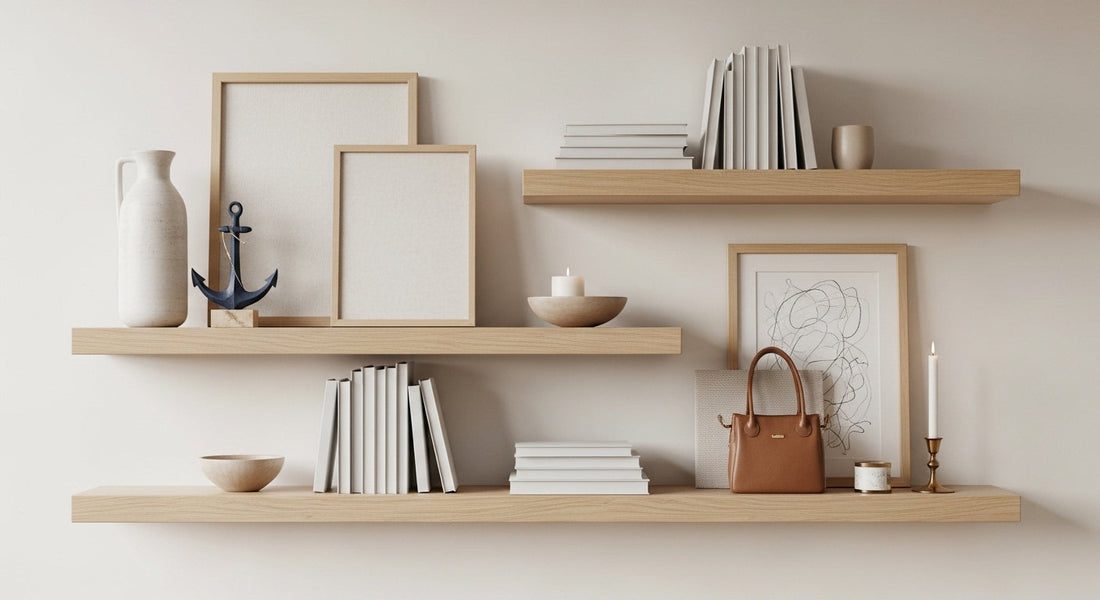 How to Style Floating Shelves with Art and Objects (The Balanced Formula)