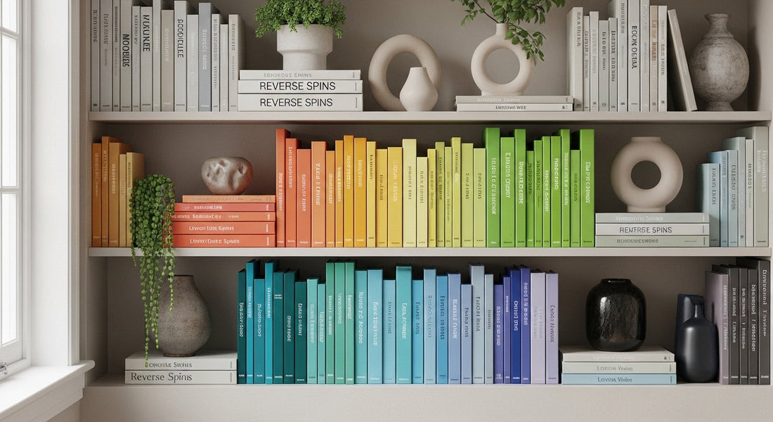 How to Style a Bookshelf by Color for Visual Harmony
