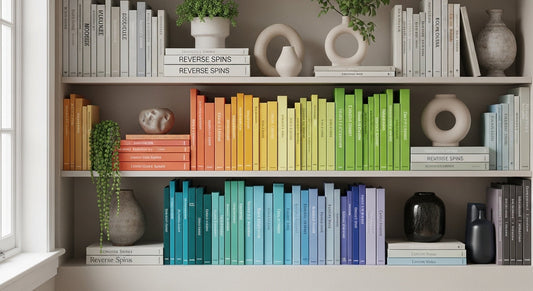 How to Style a Bookshelf by Color for Visual Harmony