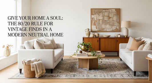 Incorporating Vintage Finds into a Modern Neutral Home