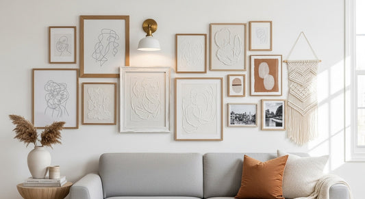 How to Create a Gallery Wall Using Only Neutral Prints