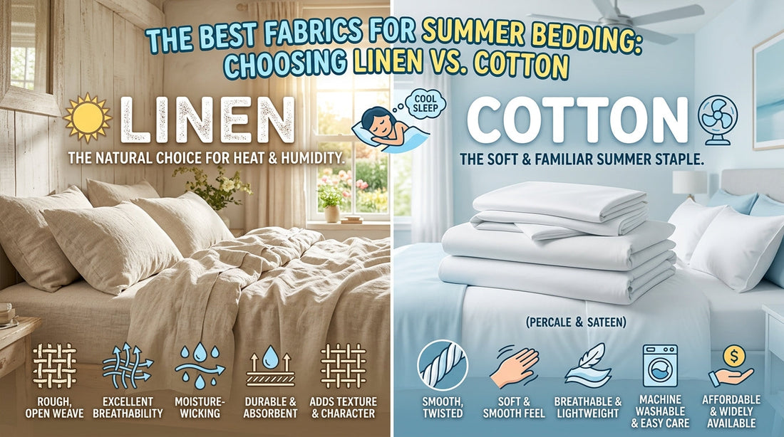 The Best Fabrics for Summer Bedding: Choosing Linen vs. Cotton