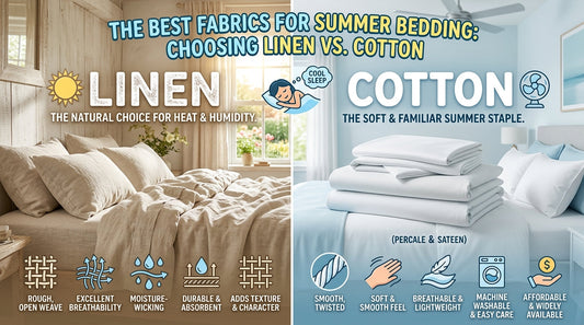 The Best Fabrics for Summer Bedding: Choosing Linen vs. Cotton