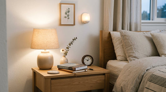 The Secret to Styling a Clutter-Free Nightstand for Better Sleep