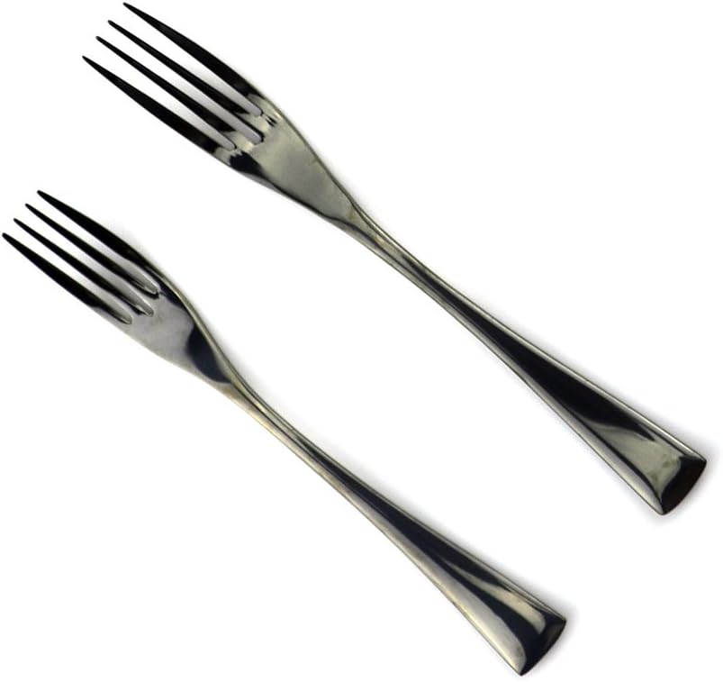 JASHII 18/10 Stainless Steel 20 Piece Mirror Polished Black Flatware Set,Dinner Knife Fork Salad Fork Dessert Spoon Coffee Spoon，Service for 4 ，Black Utensil Sets