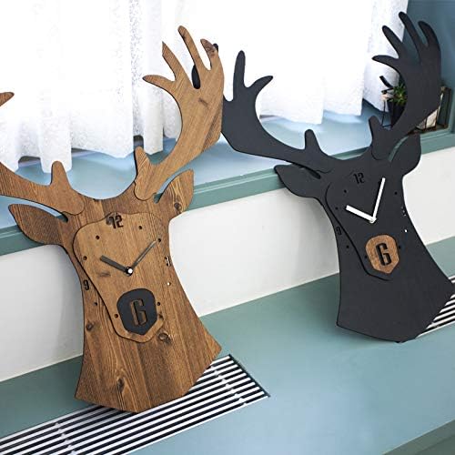 Stephanie Imports Modern Minimalist Reindeer Light Wall Clock