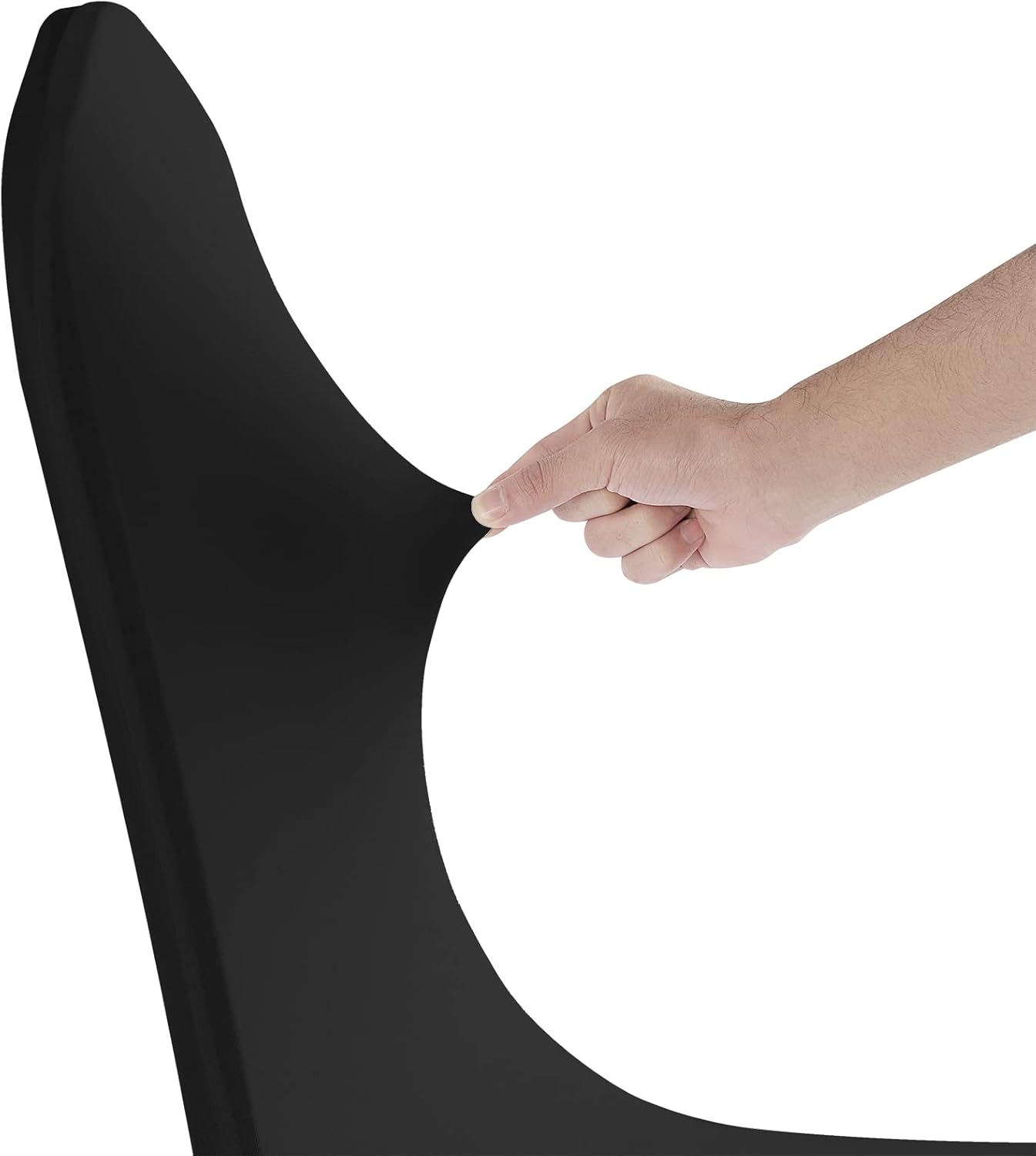 SUPERO Waterproof Polyester Spandex Chair Cover (100PCS, Black) - Stretch Dining Chair Covers, Protector for Party, Banquet, Wedding Event, Hotel, Indoor/Outdoor Use