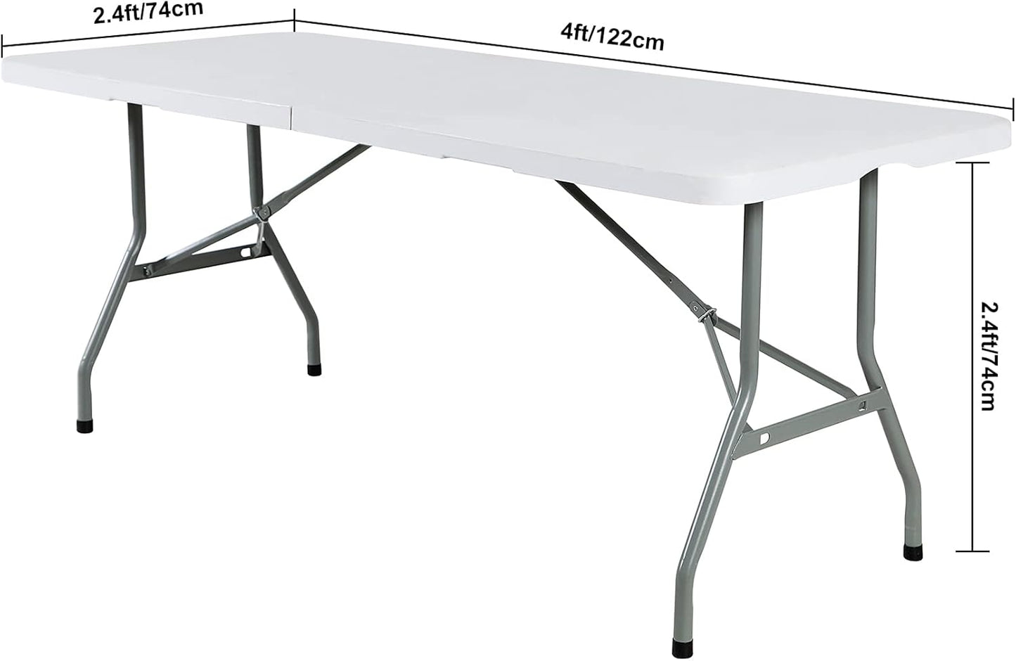 2Pack Spandex Waterproof Table Covers 4ft，Spandex 4ft Waterproof Table Cover for Party,Wedding, Banquet, and Events(Gary)