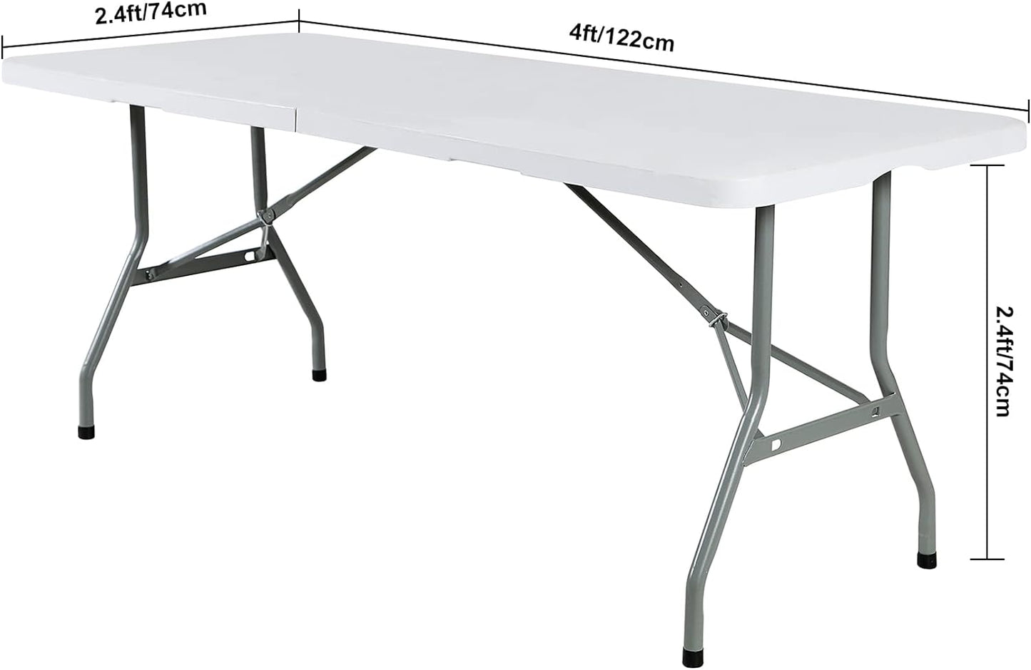 2Pack Spandex Waterproof Table Covers 4ft，Spandex 4ft Waterproof Table Cover for Party,Wedding, Banquet, and Events(Black)