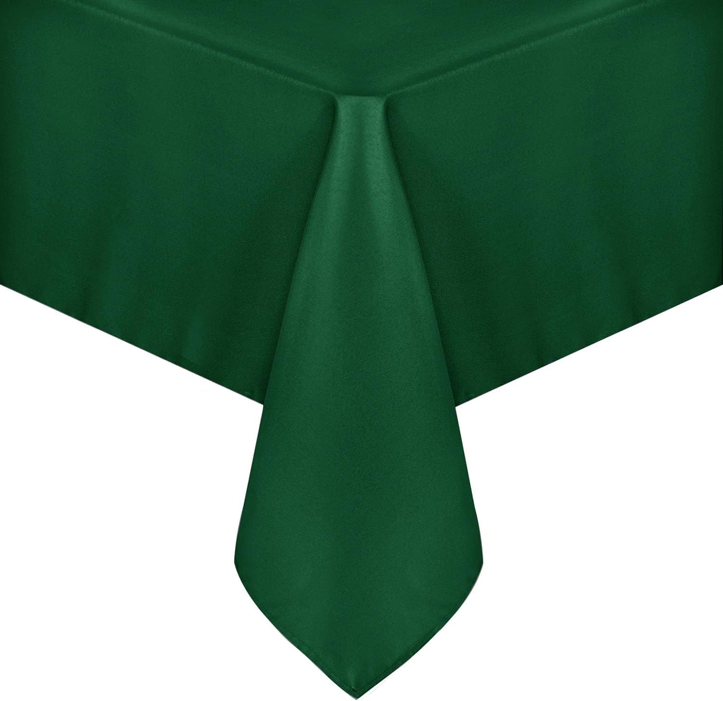 sancua Rectangle Tablecloth - 70 x 108 Inch - Stain and Wrinkle Resistant Washable Polyester Table Cloth, Decorative Fabric Table Cover for Dining, Buffet Parties and Christmas, Hunter Green