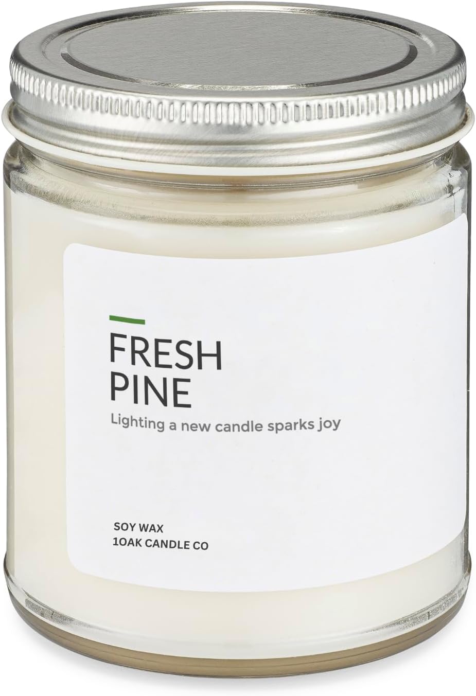 1OAK Soy Wax Candles (Fresh Pine) - Pine Candle - Soy Candles for Home Scented - Long Burning Premium - Hand-Poured (7oz.)