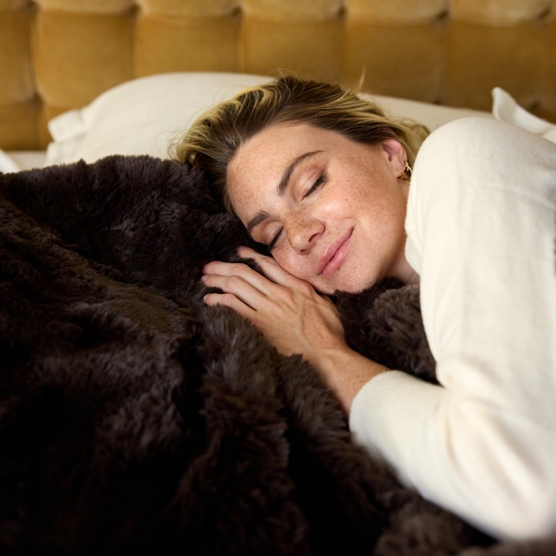 Nuzzie Snuggle Luxe Premium Soft Eco-Conscious Cozy Throw Blanket for Perfect Comfort - Mocha (60"x80")