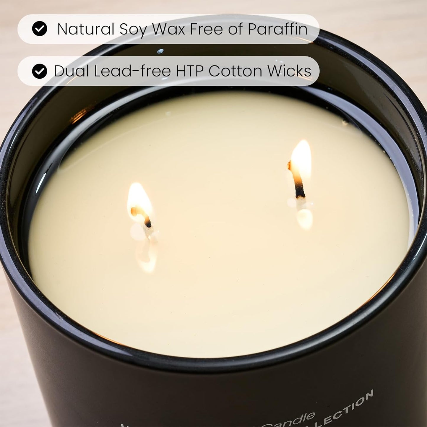 M&SENSE Natural Soy Candle| Puffy-Cloud Dream | 16.6 oz, 95H Burn | Minimalist Scented Candle for Relaxation, Gifting, Home Décor | for Bedroom, Office, Party Large