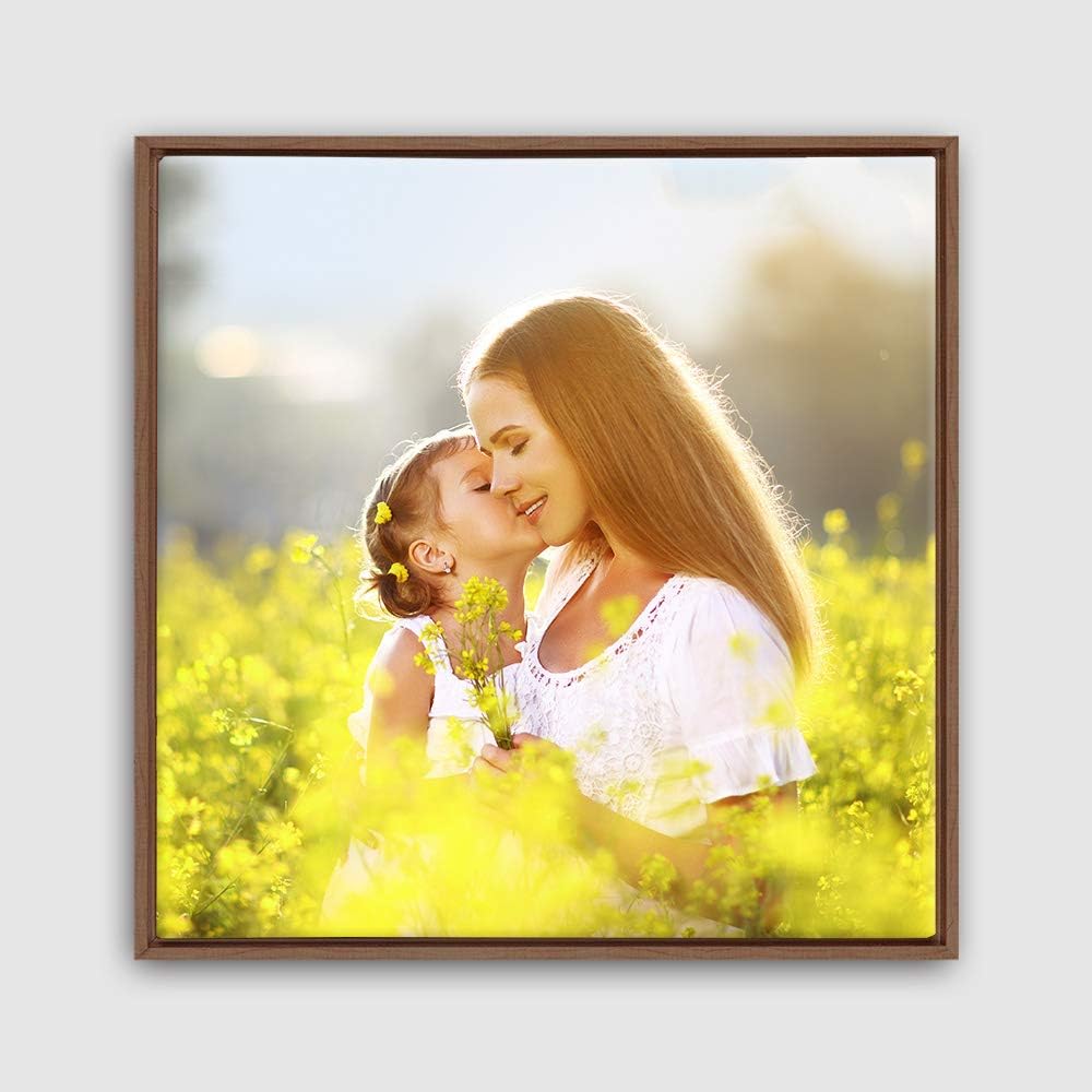 wall26 Framed Custom Canvas Wall Art for Living Room, Bedroom Canvas Prints for Home Decoration Ready to Hang - 24"x24", Natural Frame