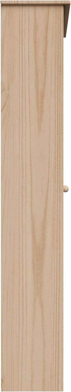 Pantry Cabinet Storage Cabinet with 2 Doors Solid Wood - Adjustable Shelves for Kitchen, Dining Room, or Utility Room Organization