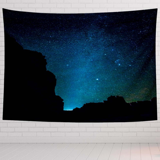 Galaxy Tapestry For Bedroom Milky Way The Starry Sky Over The Mountains In The Arches National Park Utah Tapestries Wall Hanging For Living Room Dorm Office 60×40 In