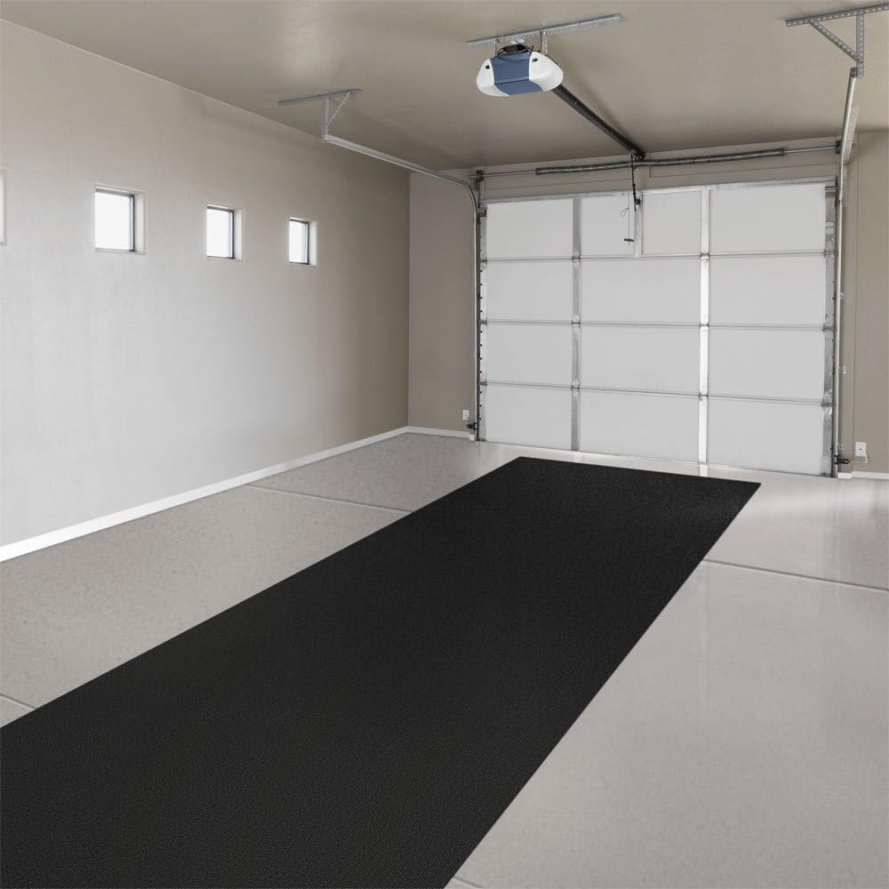 House, Home and More Indoor Outdoor Carpet with Rubber Marine Backing - Black - 6 Feet x 45 Feet - Durable, UV-Resistant - Adds Color and Comfort to Your Deck, Patio or Other Outdoor Rug Space.