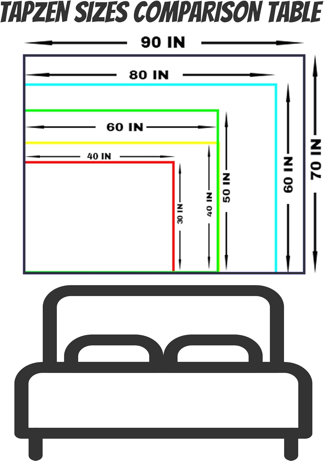 Tapzen Gothic Black and White Tapestry Wall Hanging - Dark Skeleton Horror Aesthetic for Bedroom, Living Room or Dorm (40 x 30 inches)