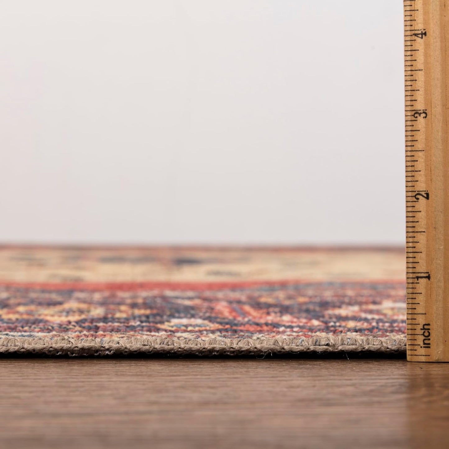 Keen Home Design 3x5 Rug - Machine Washable Entry Rug with Non-Slip Backing, Ideal for Enteryway, Kitchen, Bathroom, Laundry Room - Vintage, Easy Clean, Durable, Low Pile Rug - (3' x 5')