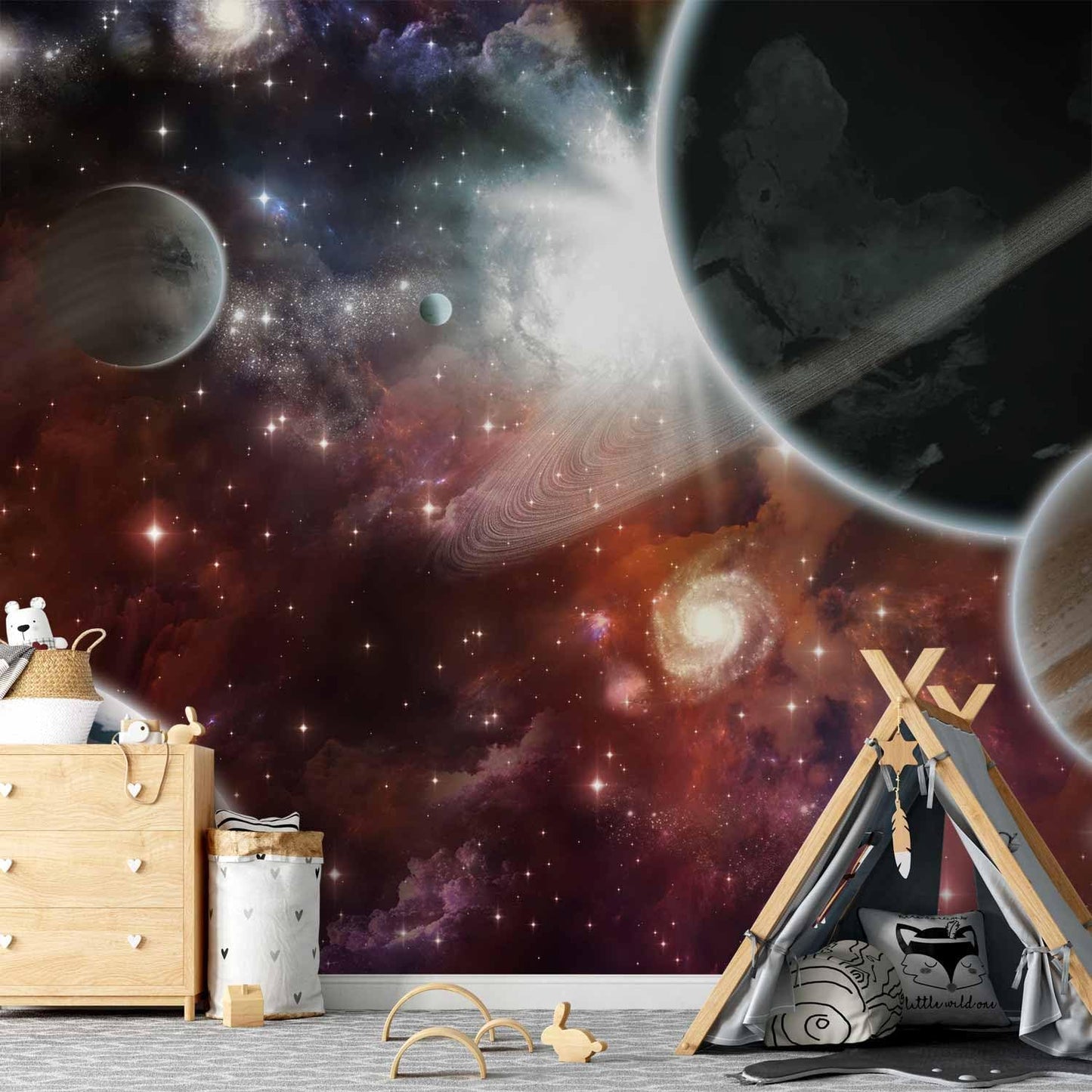 artgeist Wall Mural Cosmos Galaxy 193x138 in - XXL Peel and Stick Self-Adhesive Wallpaper Removable Large Sticker Foil Wall Decor Print Picture Image Design 10110905-32