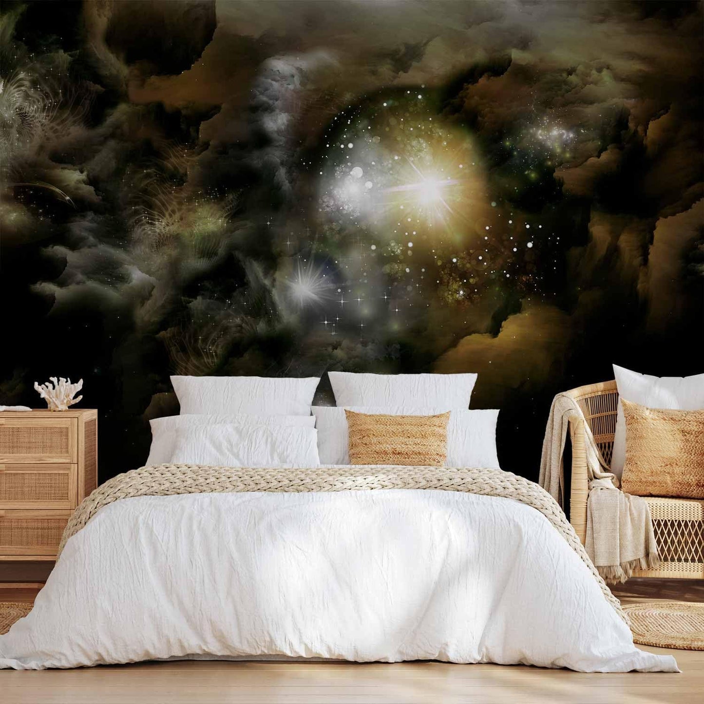 artgeist Premium Wall Mural Cosmos Galaxy 79x55 in - XXL Non-Woven Wallpaper Fleece Wall Decor Photo Print Picture Image Design Home n-A-0027-a-b