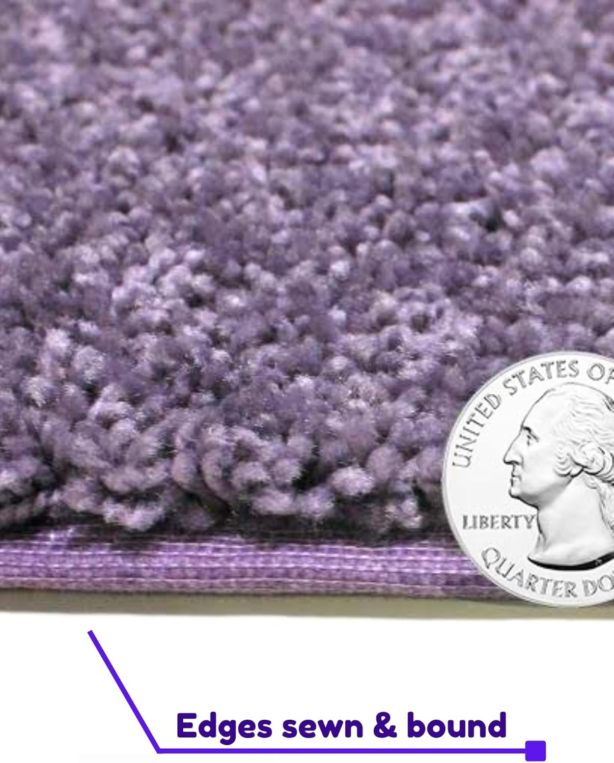 KOECKRITZ Soft and Colorful Kids Classroom Area Rugs (Passes Flammability Pill Test) Many Sizes and Bright Colors to Select from (5' Round, Lavender)