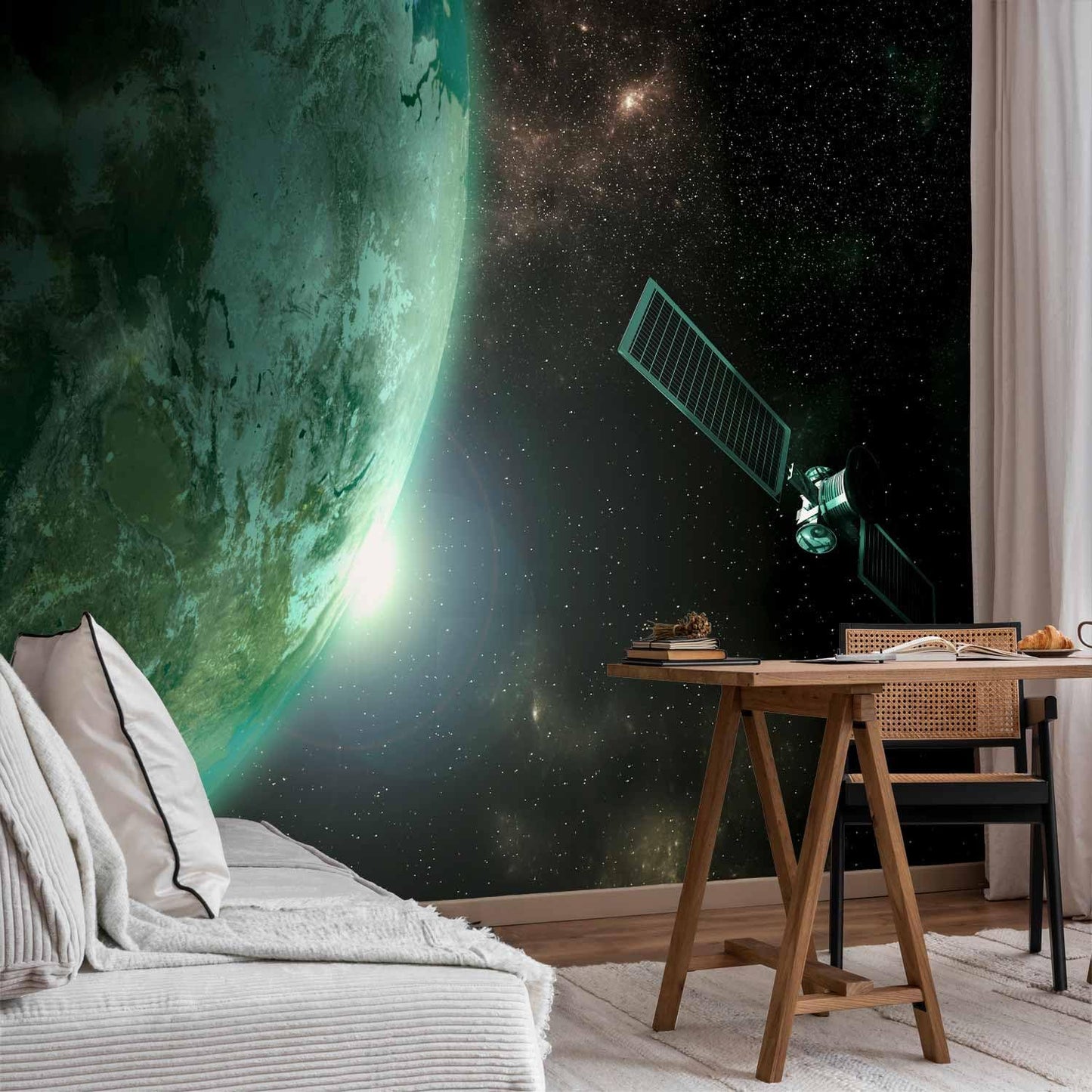 artgeist Premium Wall Mural Cosmos Galaxy 138x101 in - XXL Non-Woven Wallpaper Fleece Wall Decor Photo Print Picture Image Design Home n-B-0007-a-b