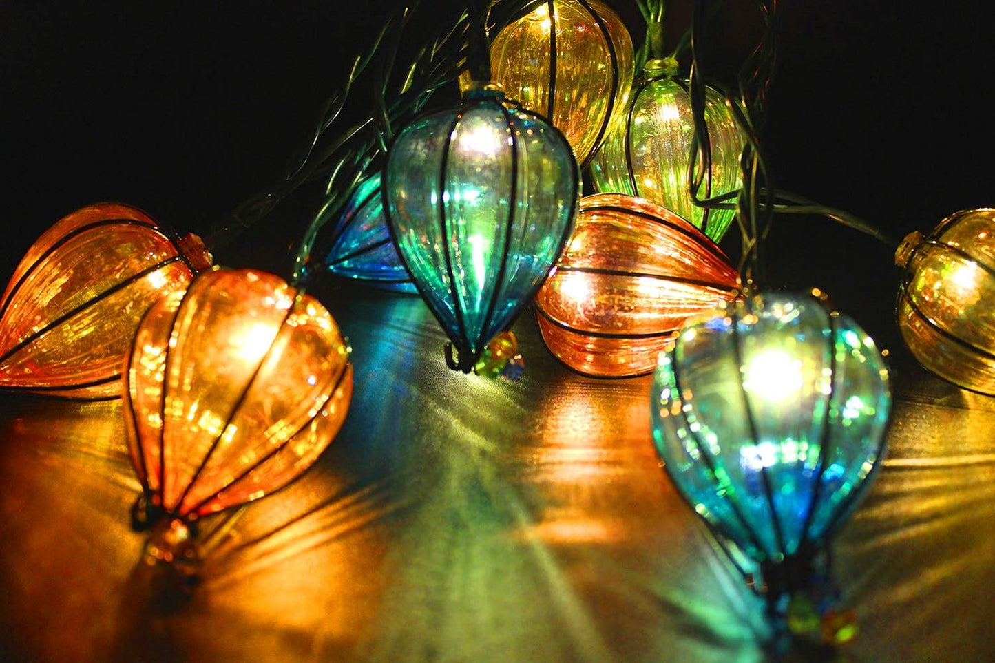 11FT Multicolor String Lights with 10 Bulbs, UL Listed Connectable Waterproof Decorative LED Lights Hanging for Backyard Patio, Indoor/Outdoor for Christmas Wedding Party Festival Lighting