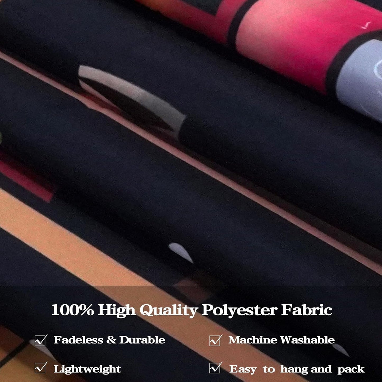 Accnicc Modern Bookshelf Tapestry Black Pink Orange Stylish Minimalist Book Shelf Tapestries Wall Hanging Art Dark Academics Library Book Tapestry for Bedroom Living Room Dorm 80 x 60 inch