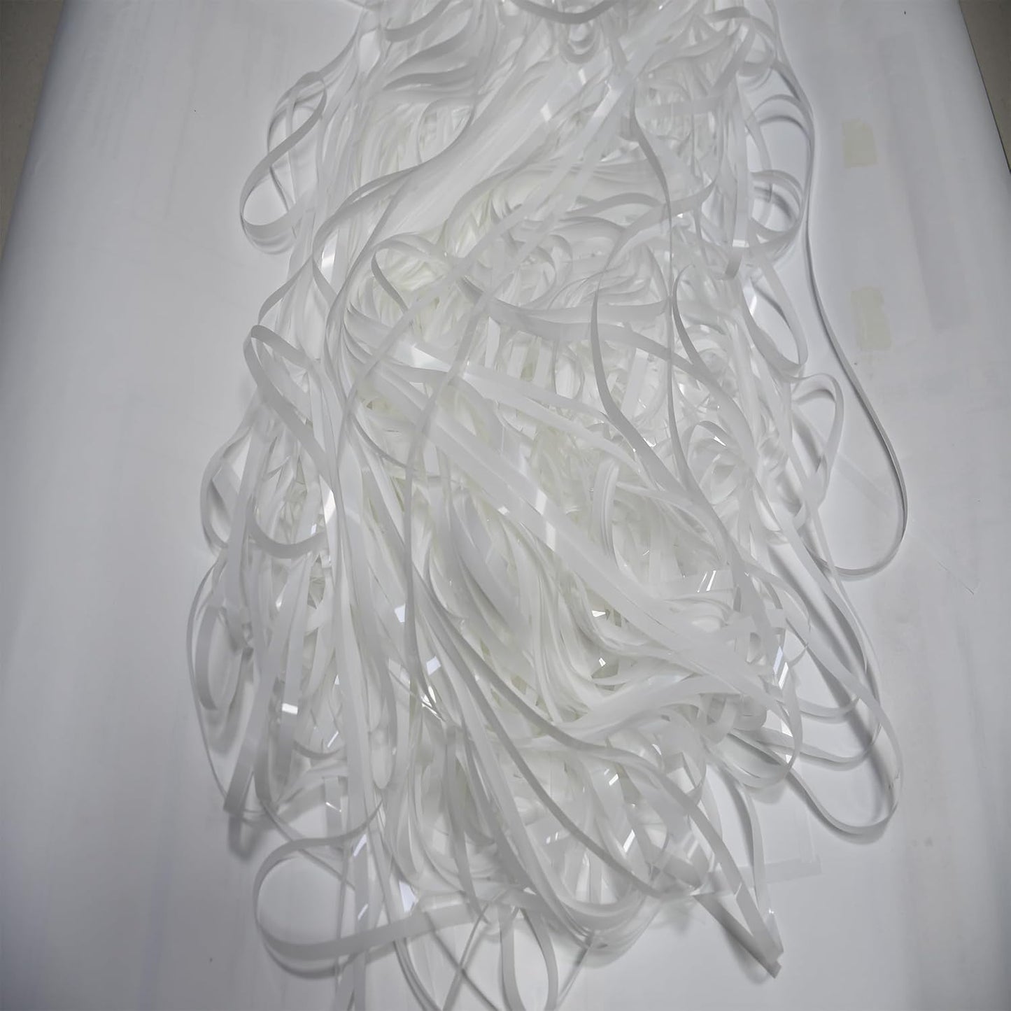 BRAVESHINE Tinsel Photo Backdrop Curtains - 2 Pack 3.2x8.2ft White Foil Fringe Streamer Curtain for Halloween/Boo Day/Valentine’s/Birthday/Christmas/Engagement/Bridal Shower Party Supplies Decorations