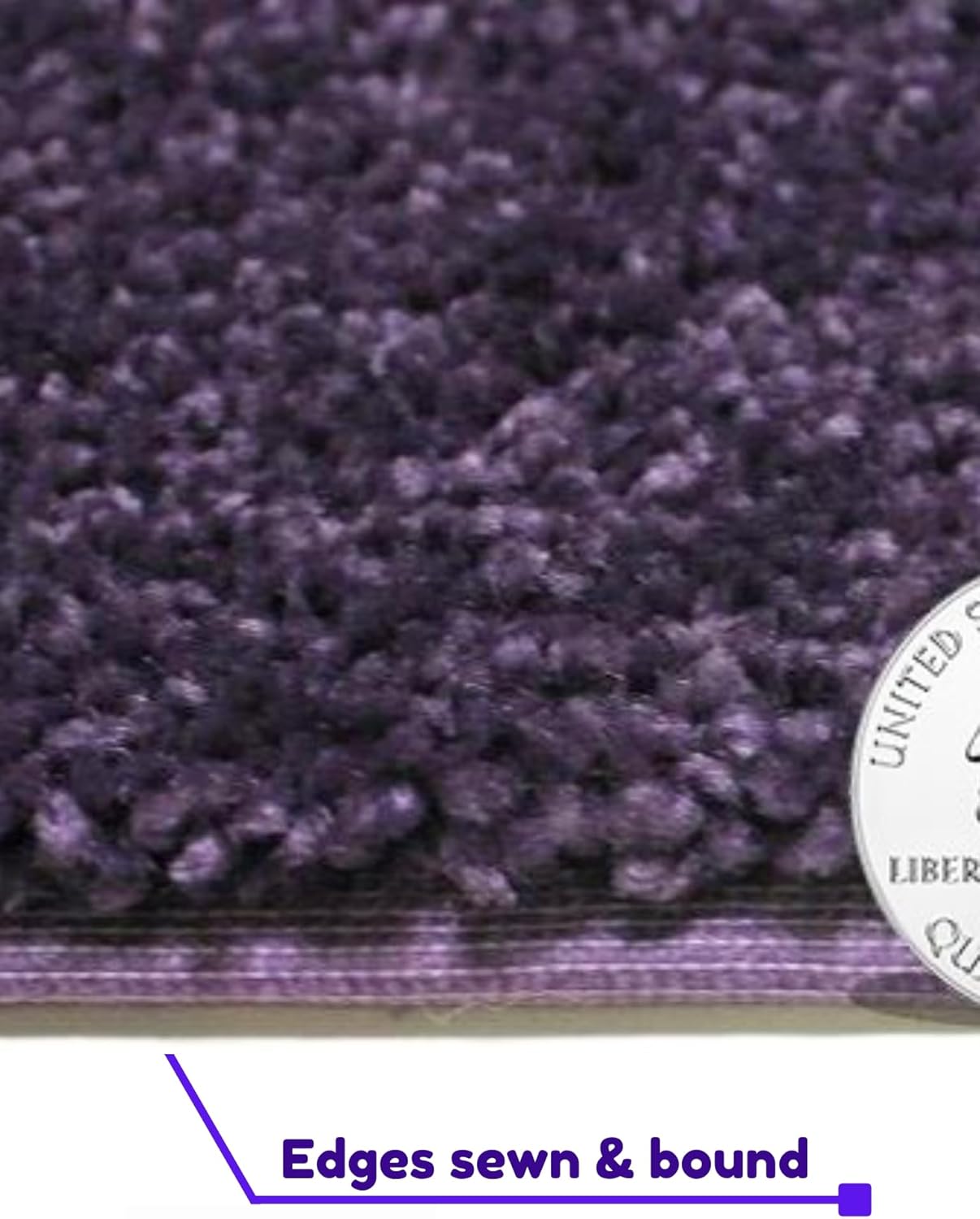 KOECKRITZ Soft and Colorful Kids Classroom Area Rugs (Passes Flammability Pill Test) Many Sizes and Bright Colors to Select from (8' x 8', Eggplant)