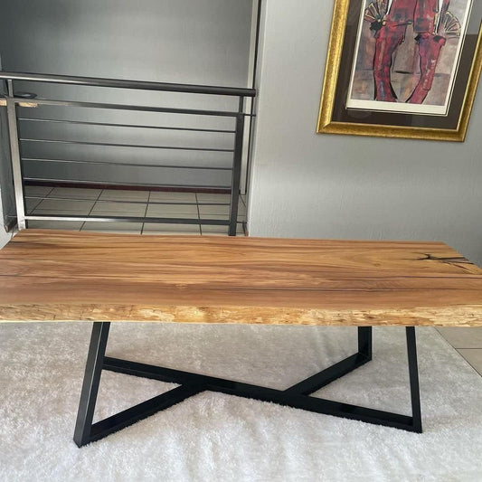 18 Inch Metal Coffee Table Legs, DIY Geometry Desk Base for Table Heavy Duty Furniture Legs for Office Modern Desks Night Stands, End Table, Bench, TV Stands, Etc