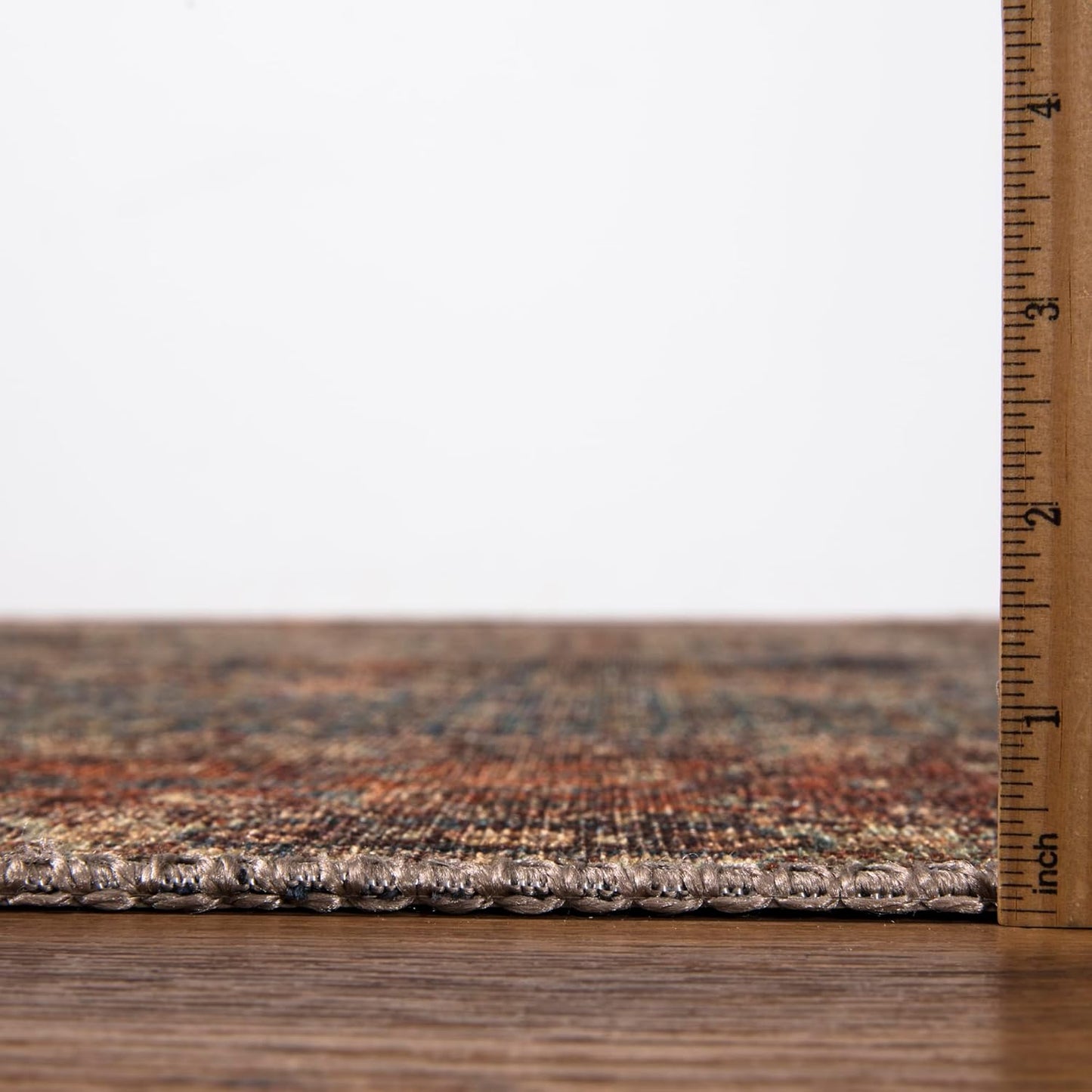 Keen Home Design 2x10 Rug - Machine Washable Runner Rug with Non-Slip Backing, Ideal for Hallway, Entryway, Kitchen, Laundry Room - Vintage, Easy Clean, Durable, Low Pile - (2'6" x 10')