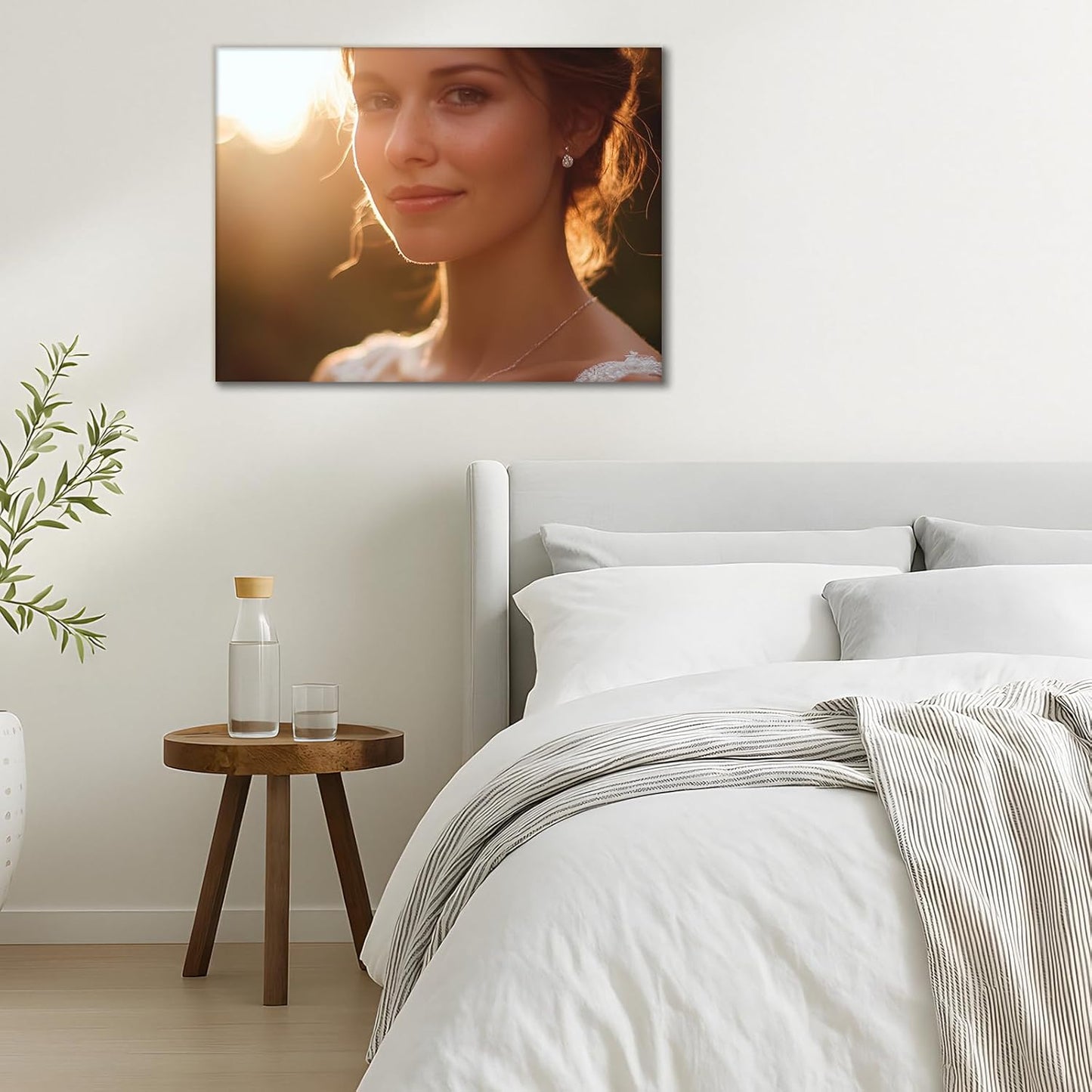 Personalized Pictures with Photos Custom Poster Prints Wall Art Prints Customize Canvas Wall Picture Framed for Living Room Wall Art 16x24in